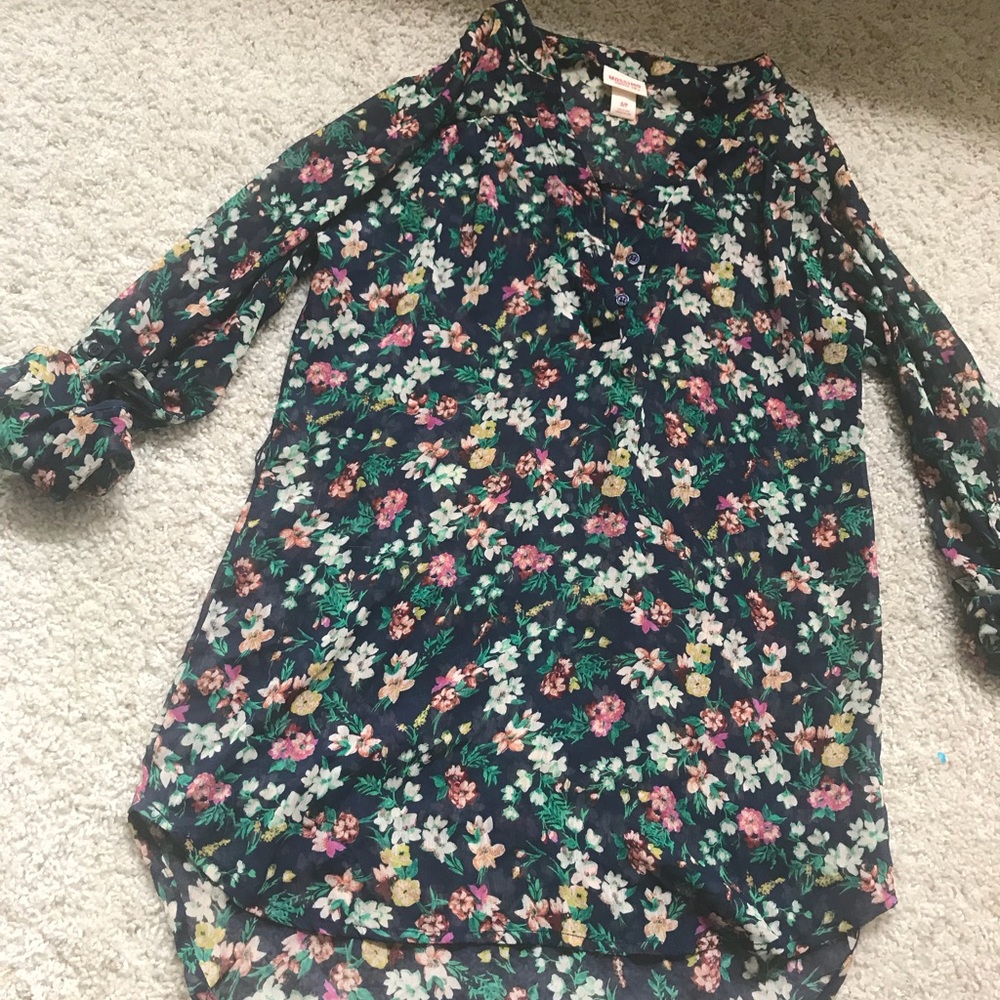 Mossimo Floral Blouse